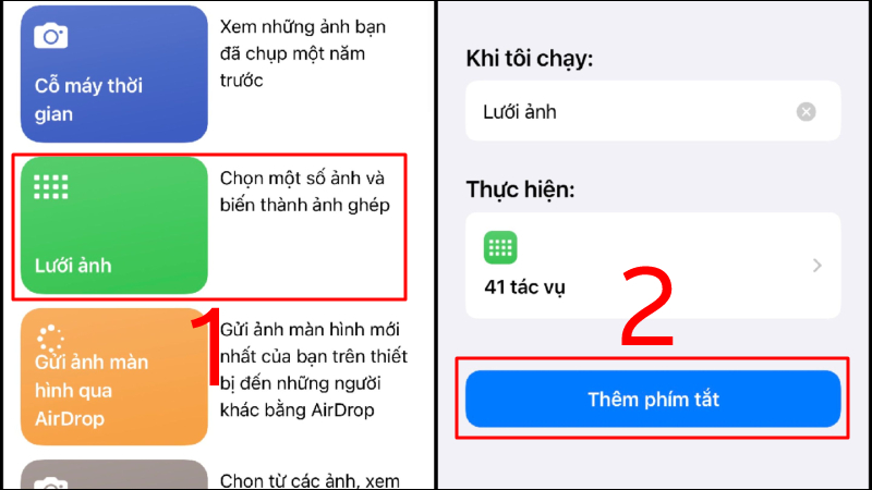 Cách ghép ảnh trên iPhone không cần ứng dụng thứ ba bước 2